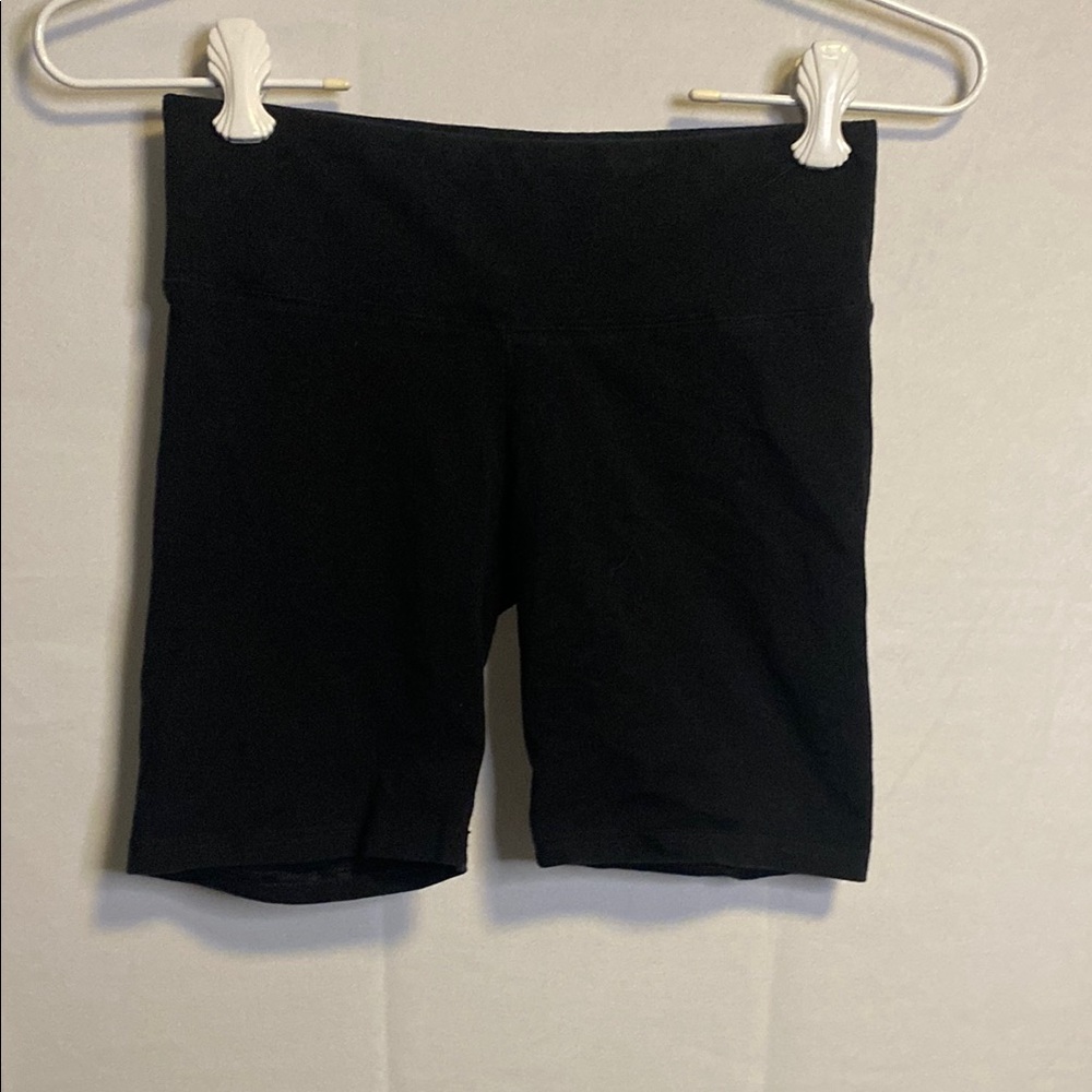 TNA Black Bike Shorts Stretchy Mid-Thigh